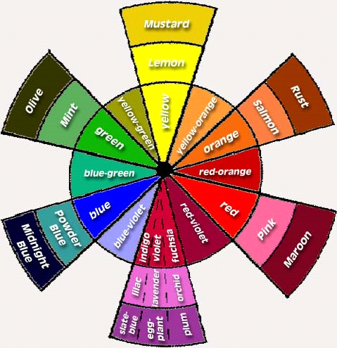 Mens Color Coordination Chart